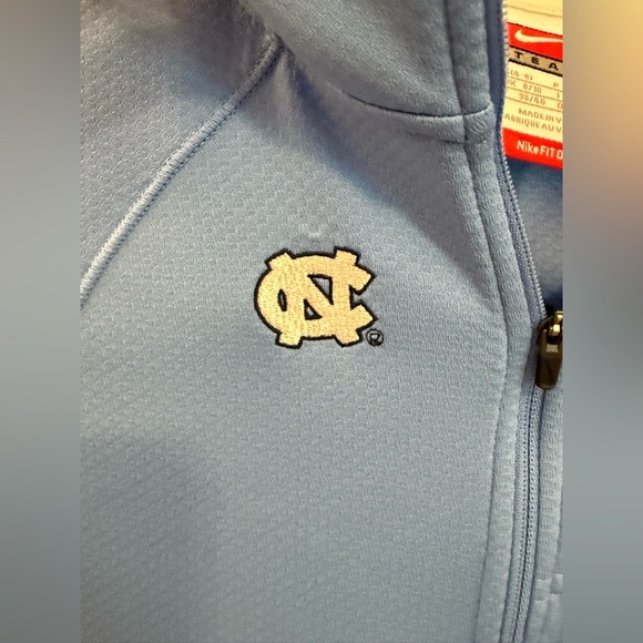 Nike Carolina Blue North Carolina UNC Tar Heels Quarter Zip Size Small - Picture 3 of 10